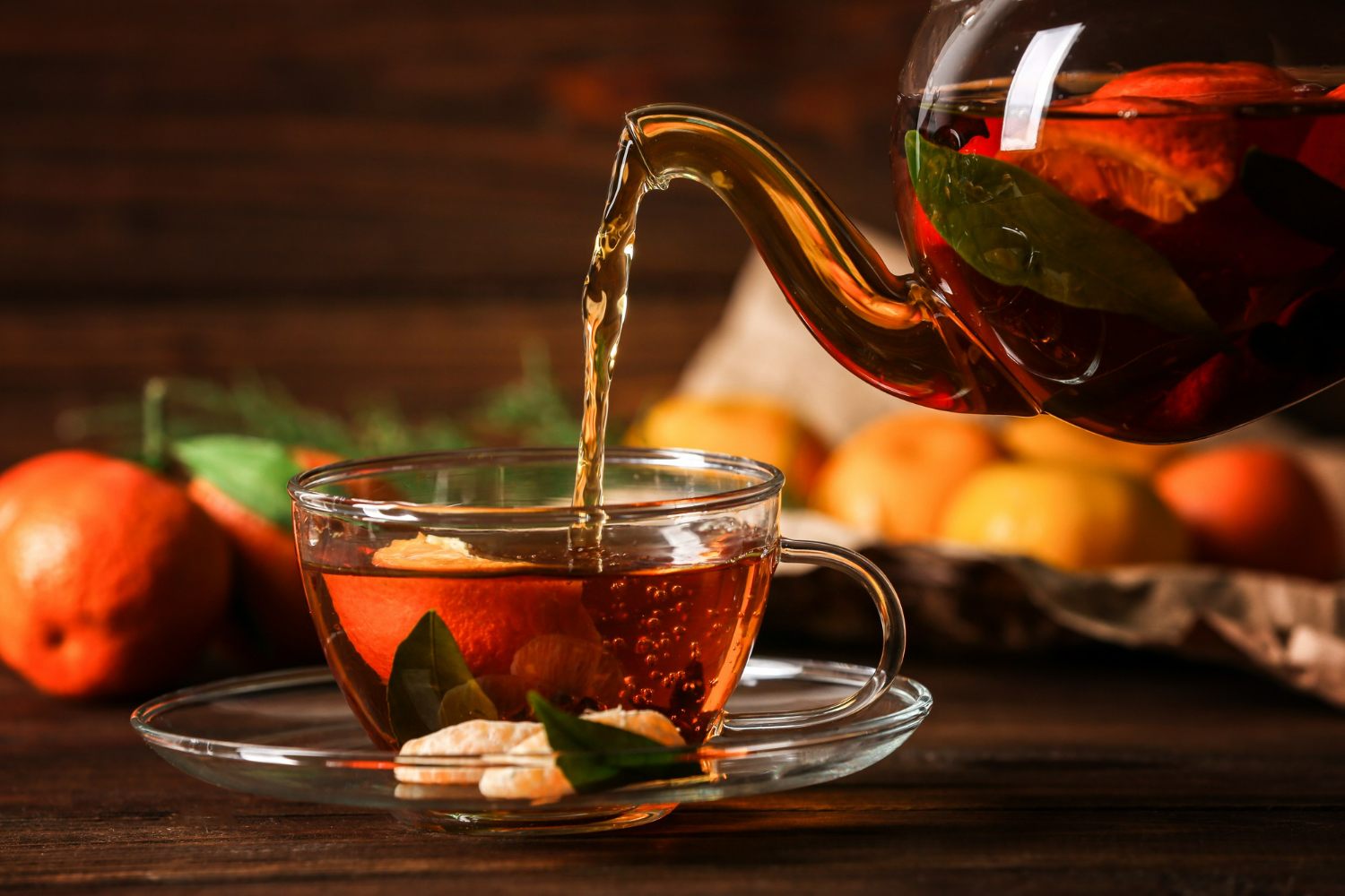 Warmer Fruchttee bei Caviani